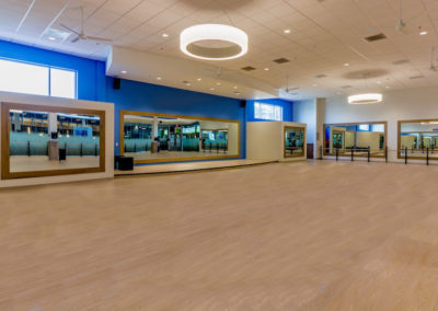 Group Fitness Room for Barre, Les Mills, Zumba, and Silver Sneakers